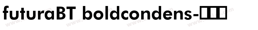 futuraBT boldcondens字体转换